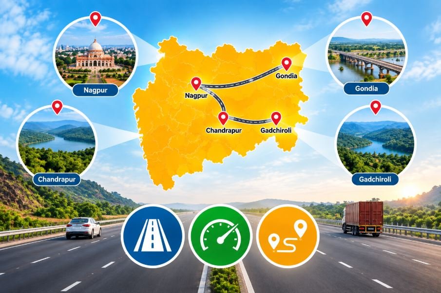 Maharashtra Speeds Up 3 Major Expressways, Nagpur to Gondia, Gadchiroli and Chandrapur Set for Faster Travel
